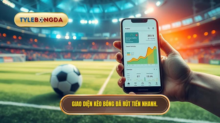 Giao diện kèo bóng đá rút tiền nhanh