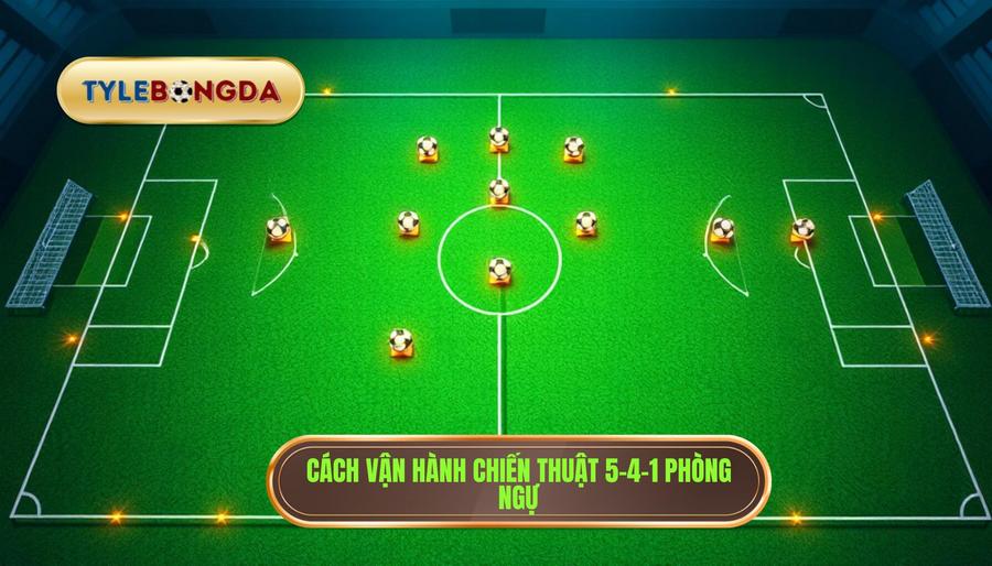 Cách vận hành chiến thuật 5-4-1 phòng ngự