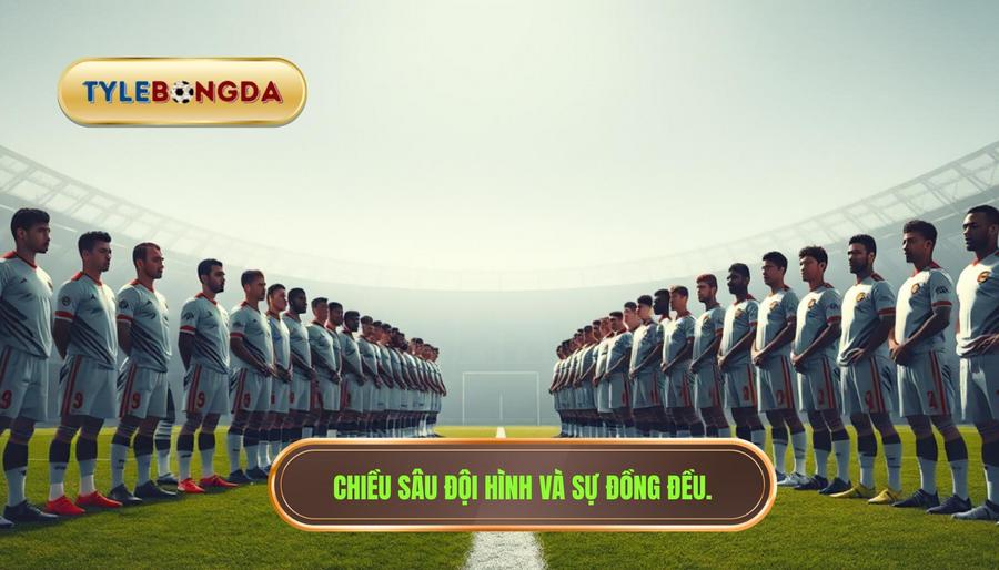 Chiều sâu đội hình và sự đồng đều giữa các tuyến